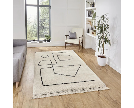 Baxter White/Black - 120cm x 170cm