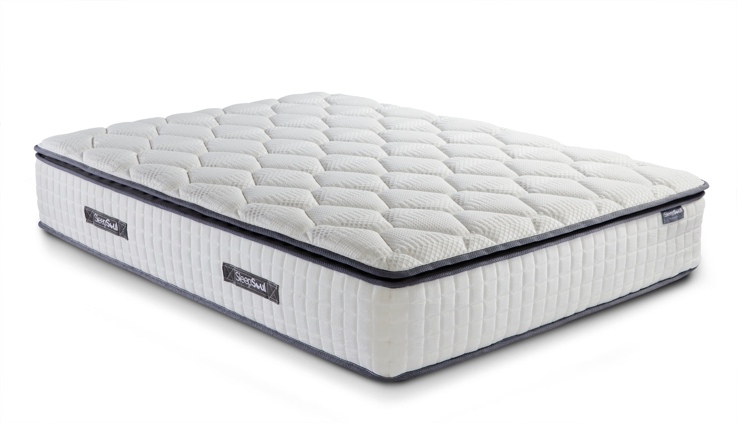 Roll Up Bliss 800 Pocket Memory Pillow Top Mattress (32cm Depth) - Small Double