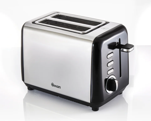 Swan Townhouse 2 Slice Toaster Black