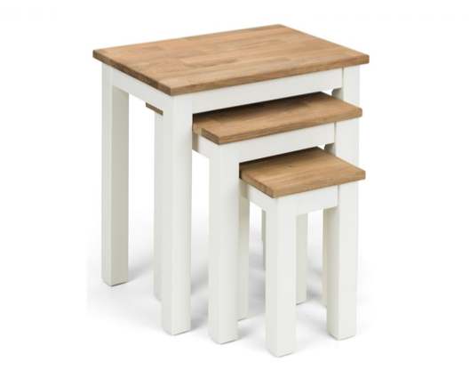 Cacey Nest Of 3 Tables-White & Oak