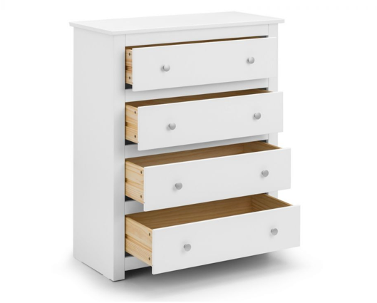 Cassini 4 Drawer Chest-White