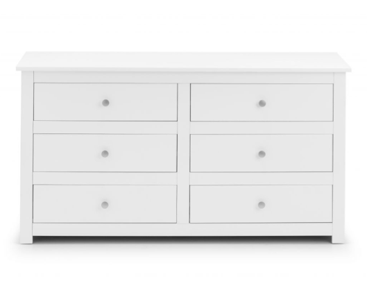Cassini 6 Drawer Chest-White