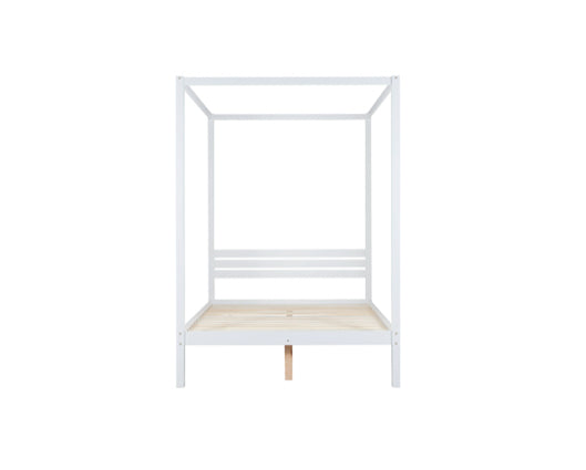 Madrid Four Poster King Bed - White