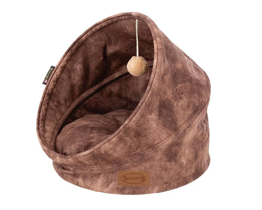 Kensington Cat Bed Chocolate