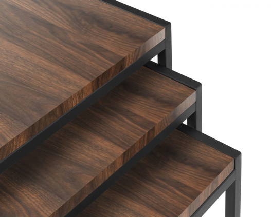 Heeze Nest of Tables-Walnut