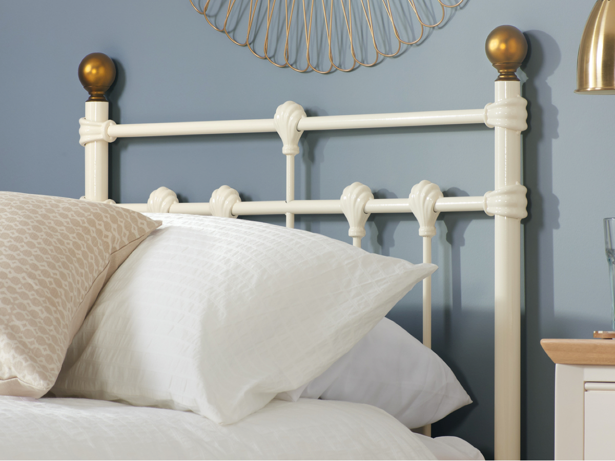Athens Small Double Bed - Cream