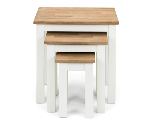 Cacey Nest Of 3 Tables-White & Oak