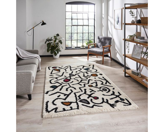 Royalty Cream/Black/Multi- 120cm x 170cm