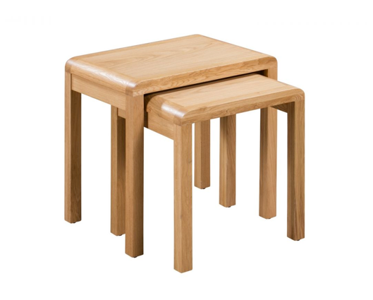 Curvus Oak Nest of 2 Tables