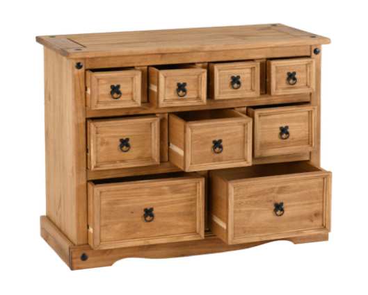 Corona 4+3+2 Drawer Merchant Chest