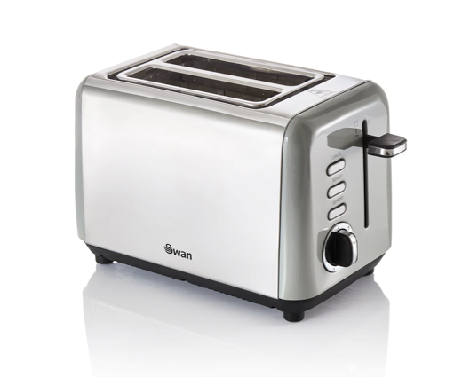 Swan Townhouse 2 Slice Toaster Silver