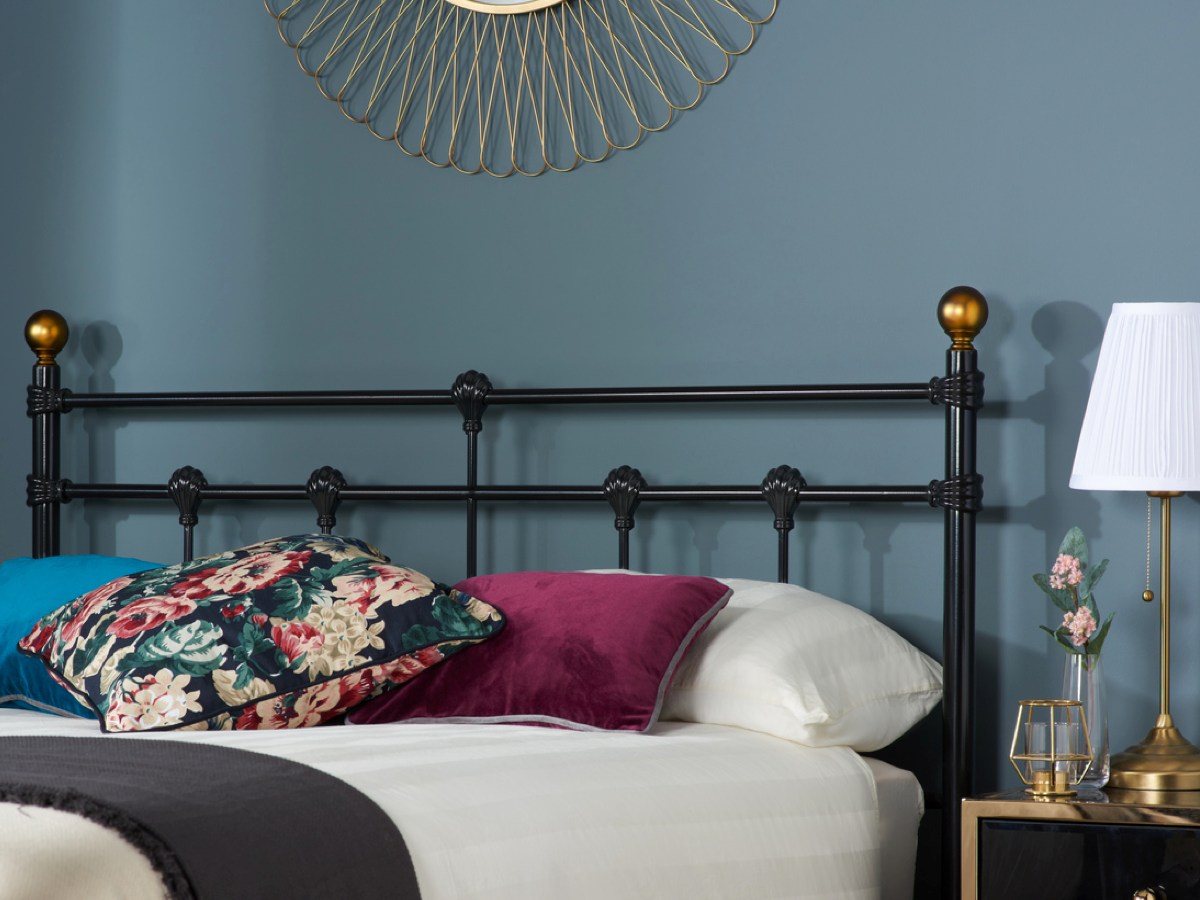 Athens Small Double Bed - Black