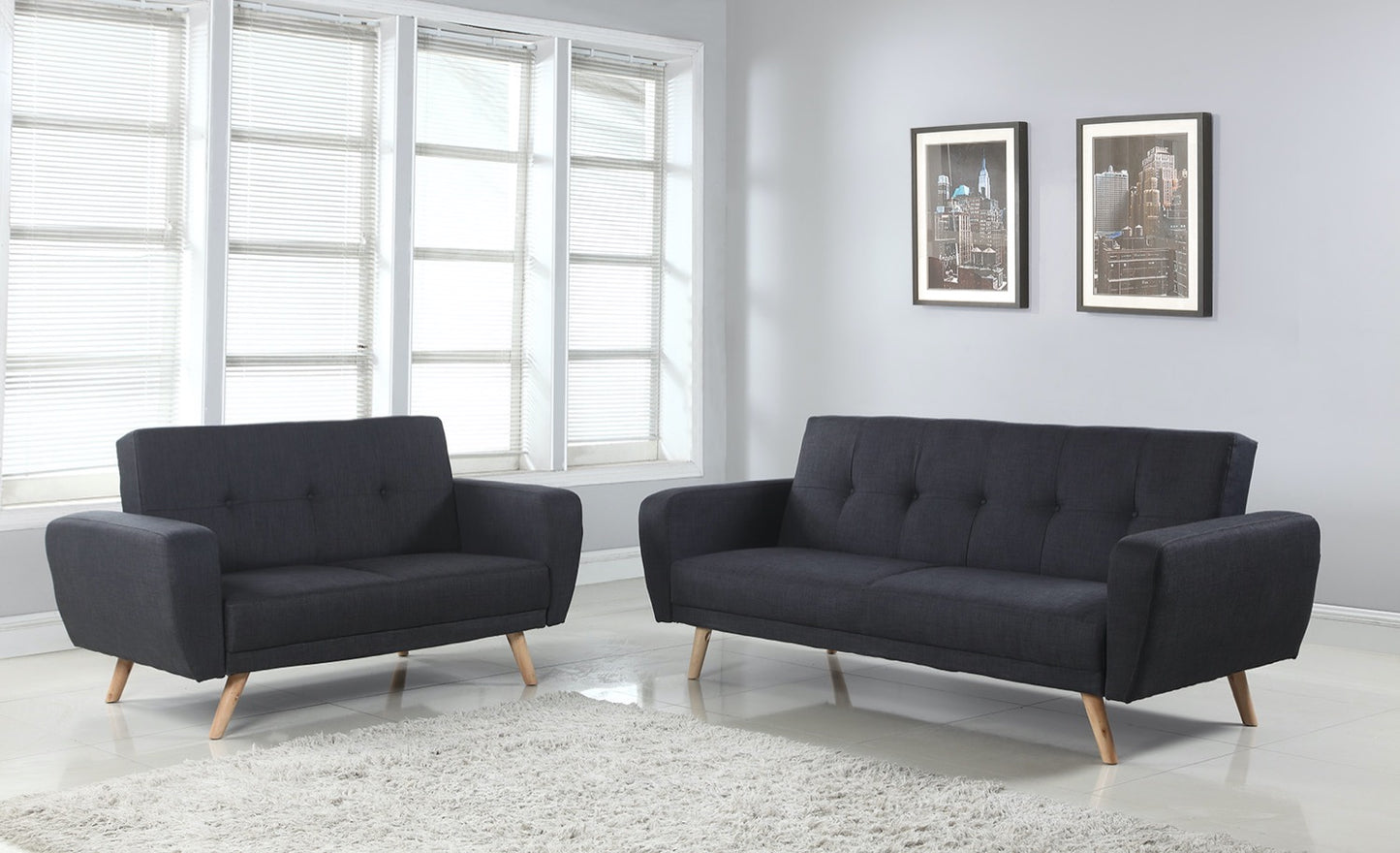 Florence Large Sofa Bed - Grey