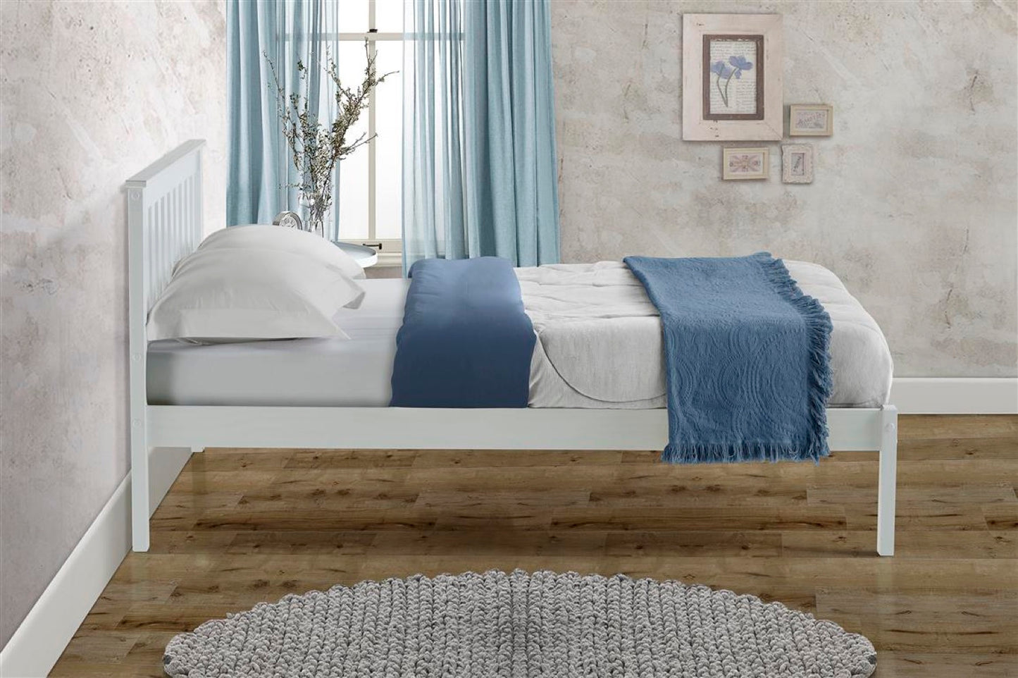 Desmond King Bed - White