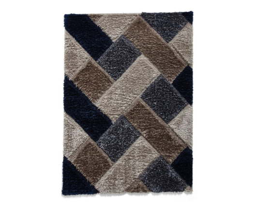 Oakley Grey/Navy - 120cm x 170cm