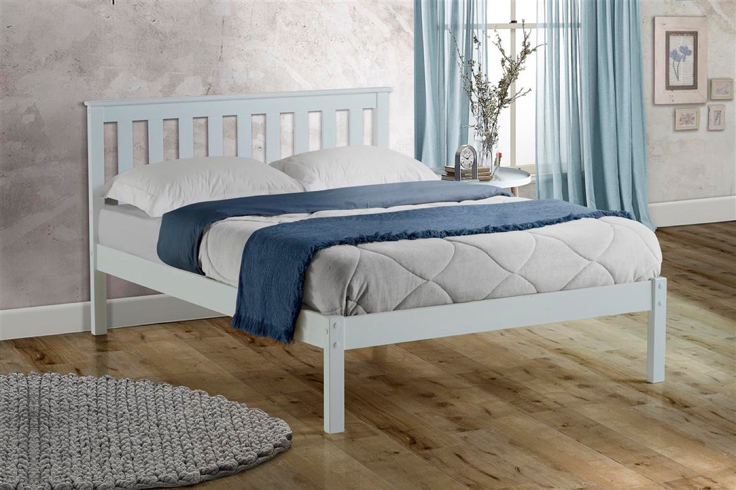 Desmond King Bed - White