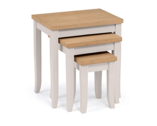 Oxford Oak/Elephant Grey Nest Of Tables