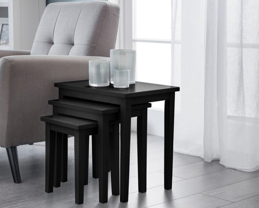 Clara Nest of Tables-Black