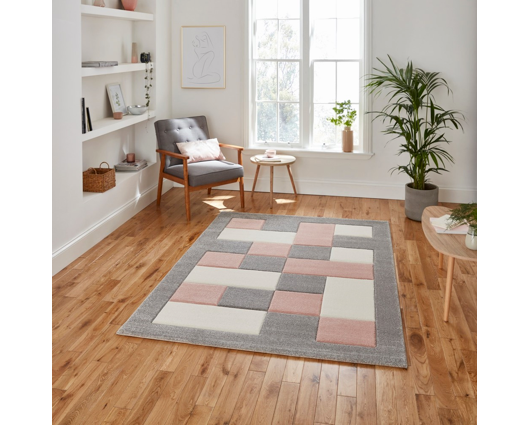 Brooke Grey/Rose - 80cm x 150cm