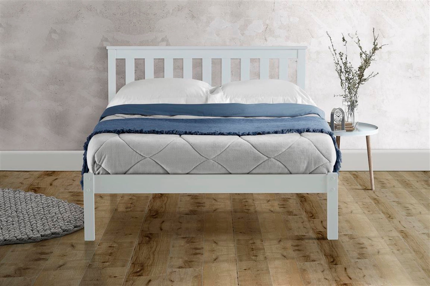 Desmond King Bed - White