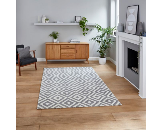 Gino Grey/White - 80cm x 150cm