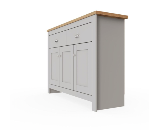 Lincoln 3 Door 2 Drawer Sideboard- Light Grey