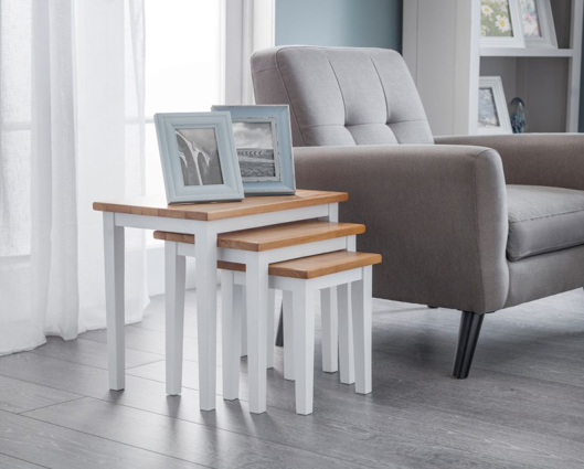 Clara Nest of Tables-Grey & Oak