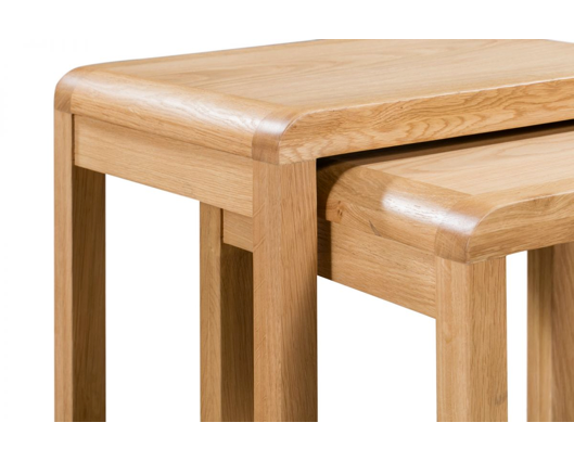 Curvus Oak Nest of 2 Tables