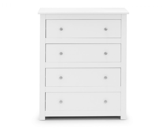 Cassini 4 Drawer Chest-White