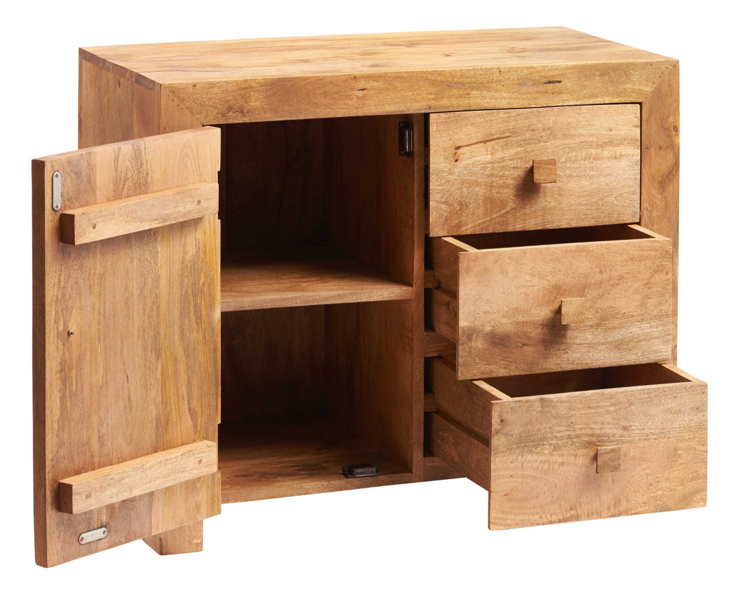 Sapeli Light 3 Drawer Sideboard
