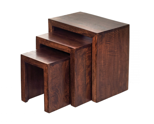 Sapeli Nest of 3 Tables