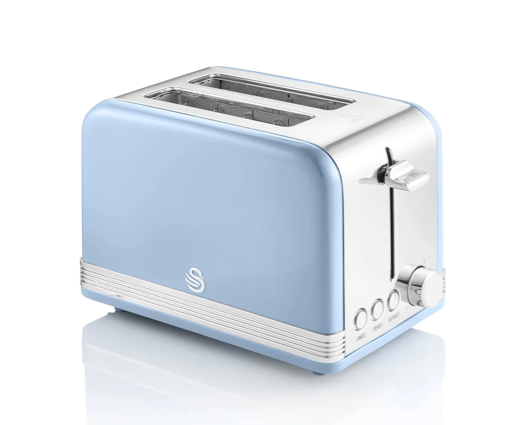 Swan Retro 2 Slice Toaster Blue