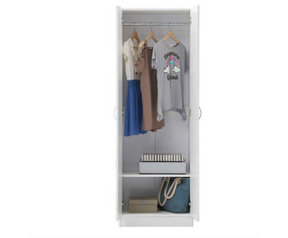 Easton 2 Door Wardrobe- White