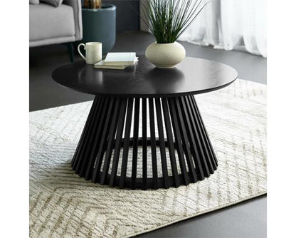 Ollie Round Coffee Table - Black
