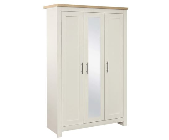 Harper 3 Door Wardrobe With Mirror
