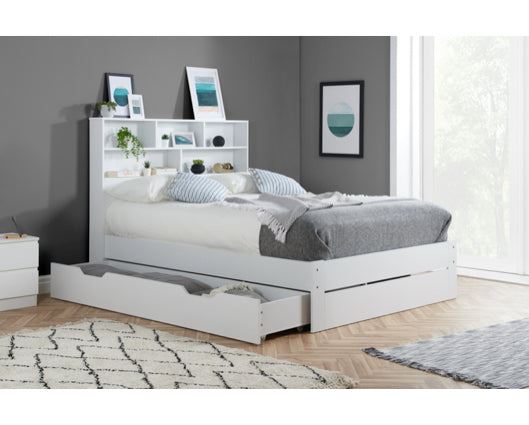 Alfie King Storage Bed - White