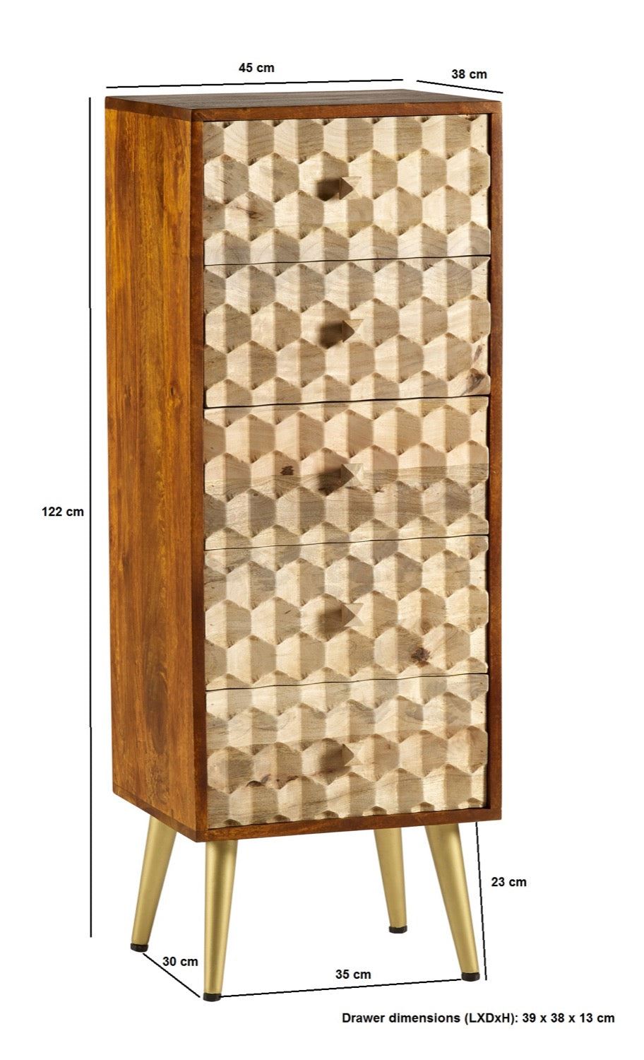Igna 5 Drawer Chest