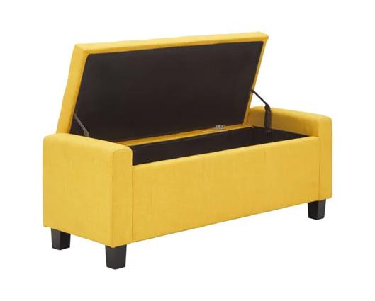Vanessa Ottoman Bench-Mustard