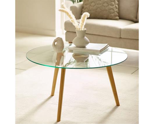 Bryant Round Glass Coffee Table