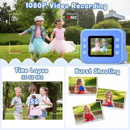 Kids Camera Instant Print - Blue