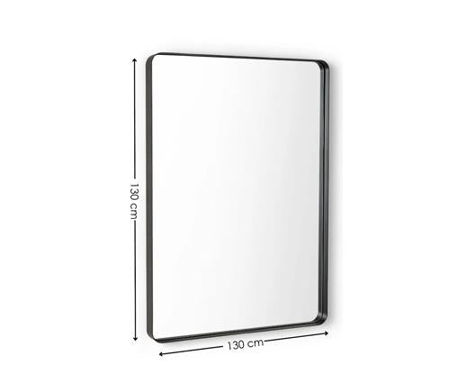 Jaya Black Frame Rectangular Wall Mirror