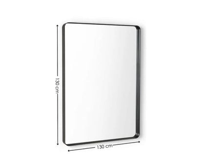 Jaya Black Frame Rectangular Wall Mirror
