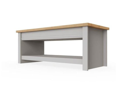 Lincoln Slide Top Coffee Table- Light Grey
