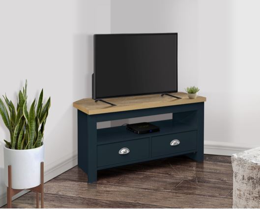 Highgate Corner TV Unit - Navy