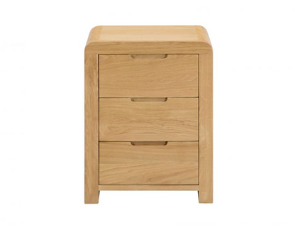 Curvus 3 Drawer Bedside
