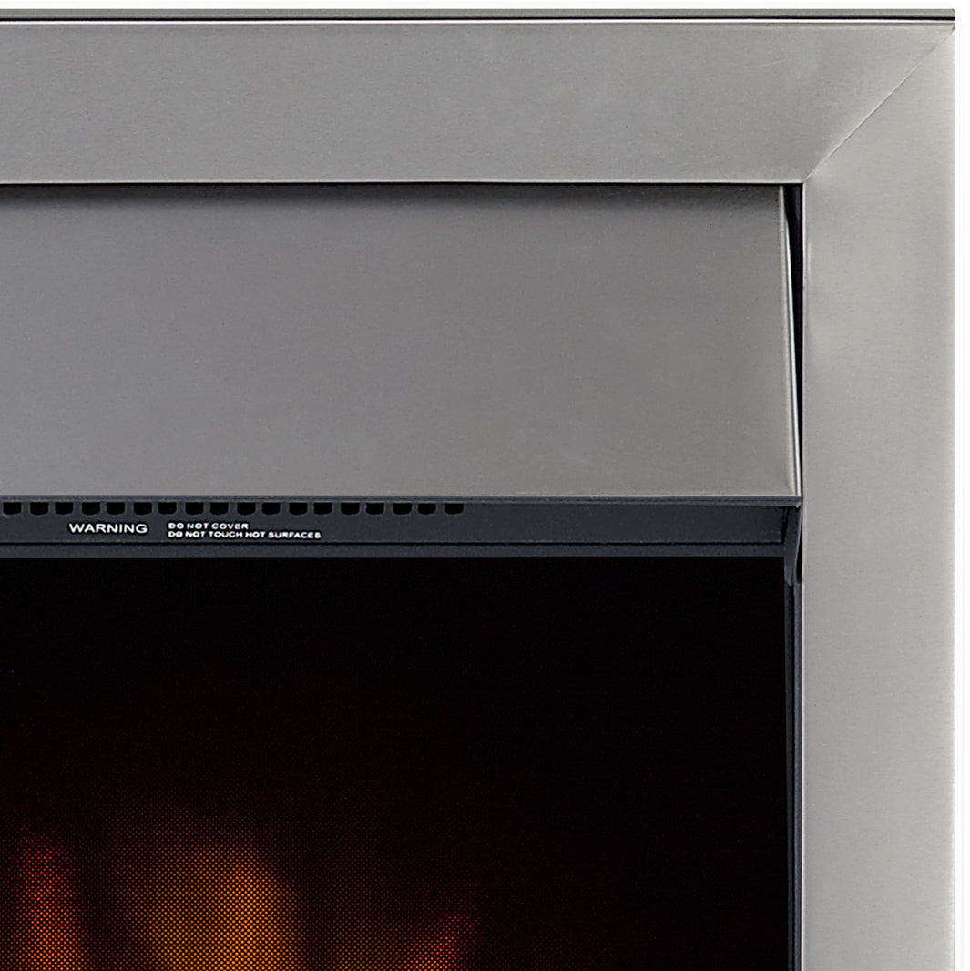 Color Electric Fire- Brushed Steel