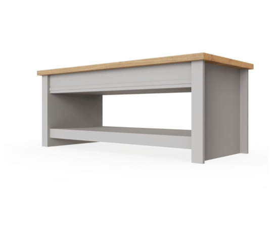 Lincoln Slide Top Coffee Table- Light Grey