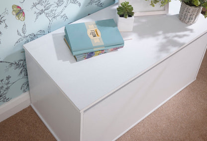 Princeton Ottoman Storage Box-White
