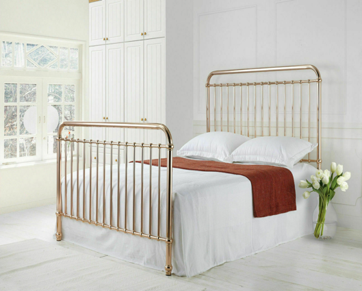 Rose King Size Bed Frame - Rose Gold