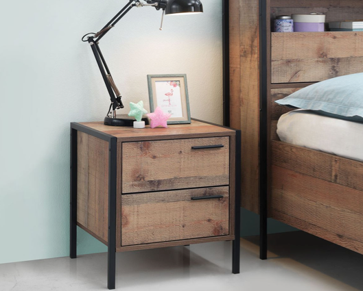 Horton 2 Drawer Bedside